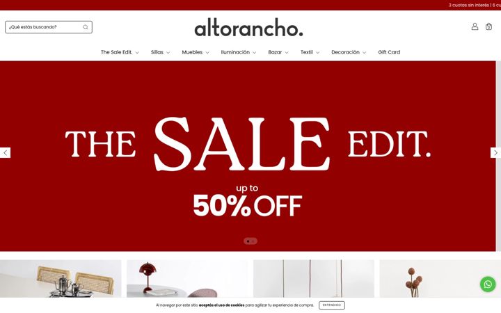 Captură de ecran a altorancho.com