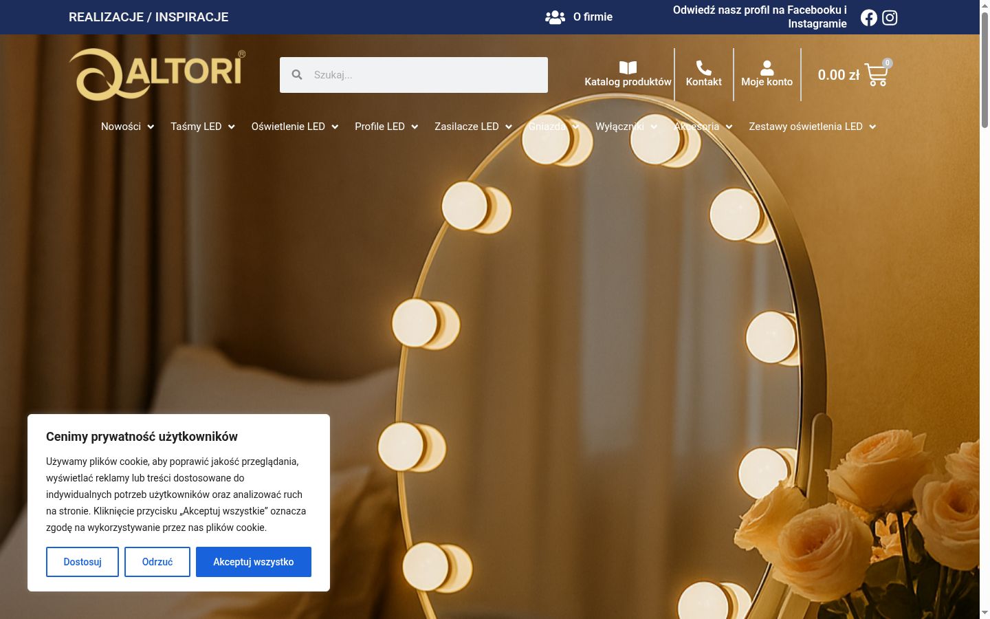 Capture d'écran de la bannière de consentement affichée avant toute interaction