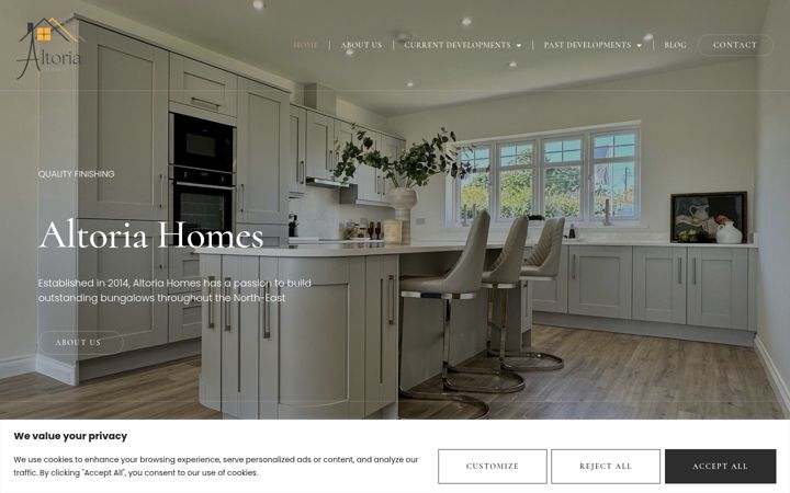 Screenshot του altoriahomes.co.uk