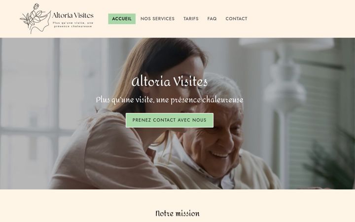 Screenshot of altoriavisites.fr
