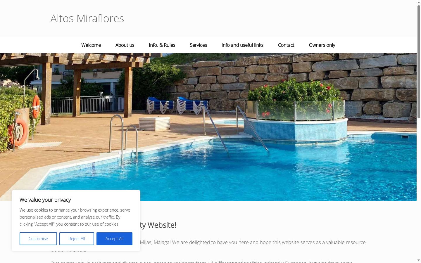 Screenshot του banner συγκατάθεσης που εμφανίστηκε πριν από οποιαδήποτε αλληλεπίδραση