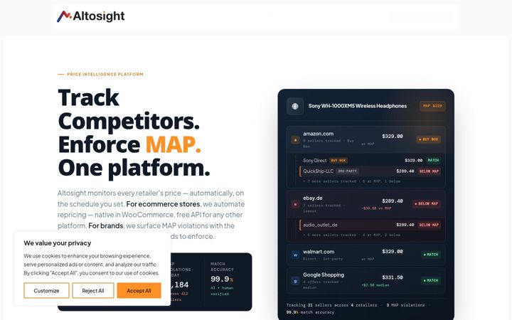Screenshot of altosight.com