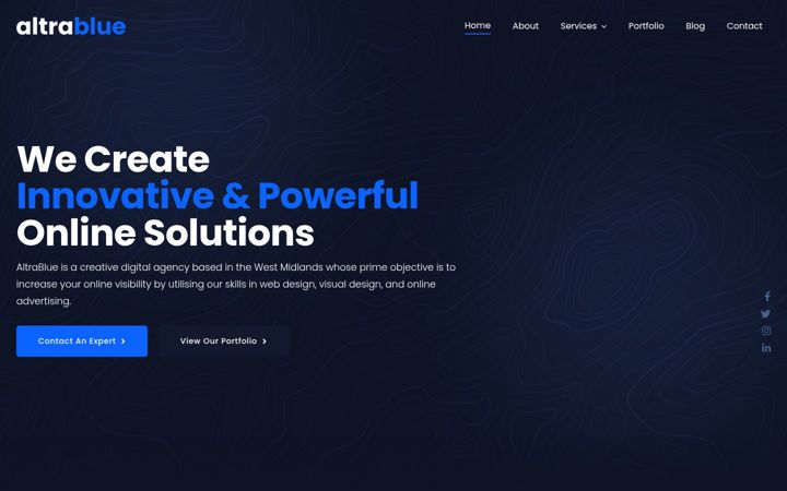 Екранна снимка на altrablue.co.uk