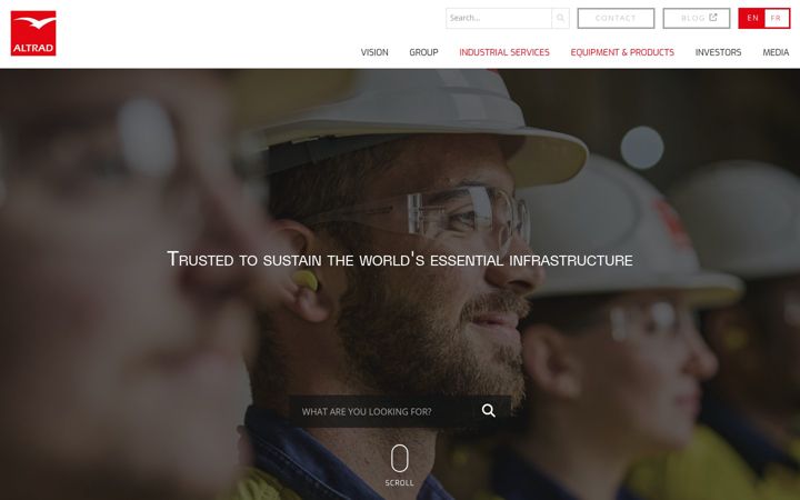 Screenshot of altrad.com