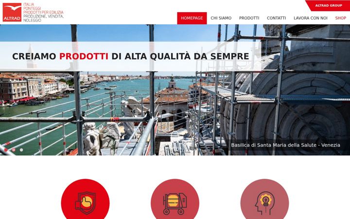 Screenshot of altraditalia.it