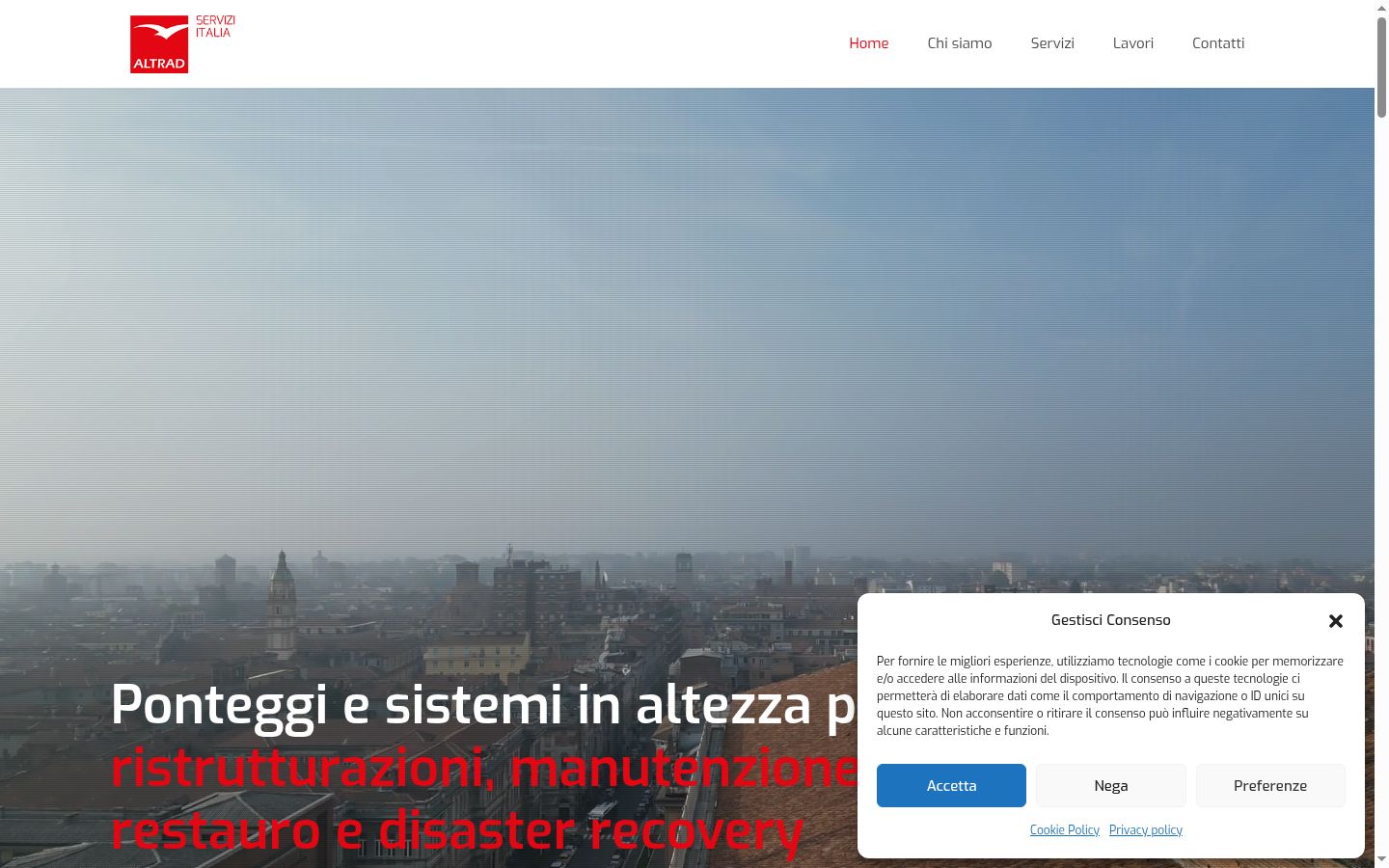Screenshot tal-banner tal-kunsens muri qabel kwalunkwe interazzjoni