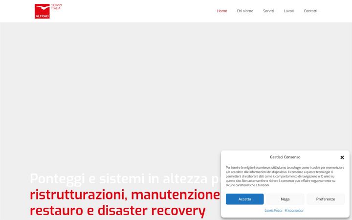 Екранна снимка на altradserviziitalia.it