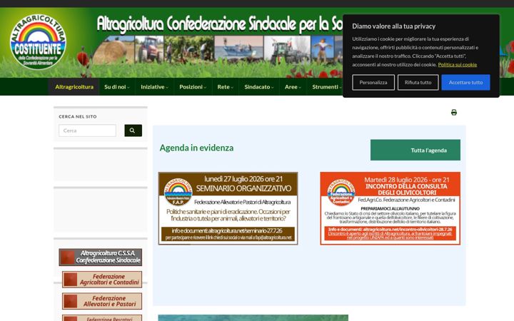 Екранна снимка на altragricoltura.net