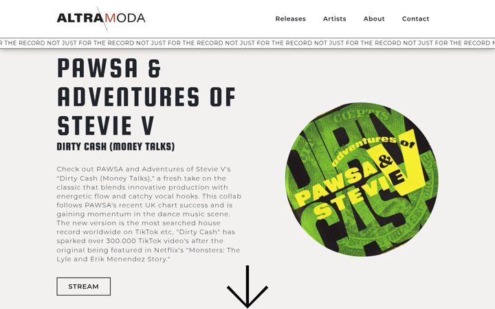 Screenshot of altramoda.nl