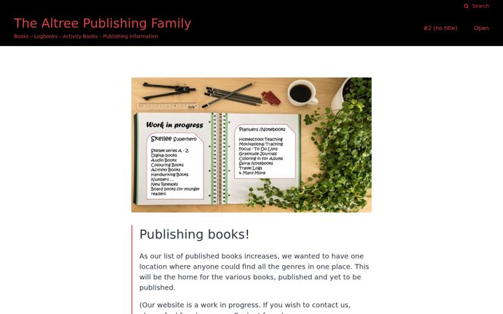 Screenshot of altreepublishing.com