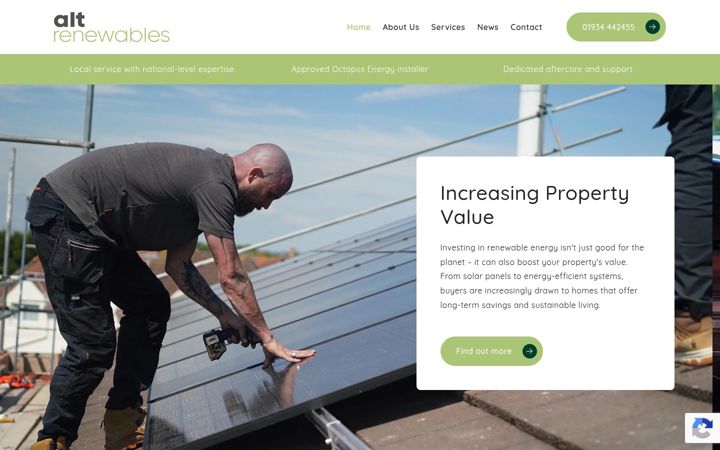 Screenshot of altrenewables.co.uk