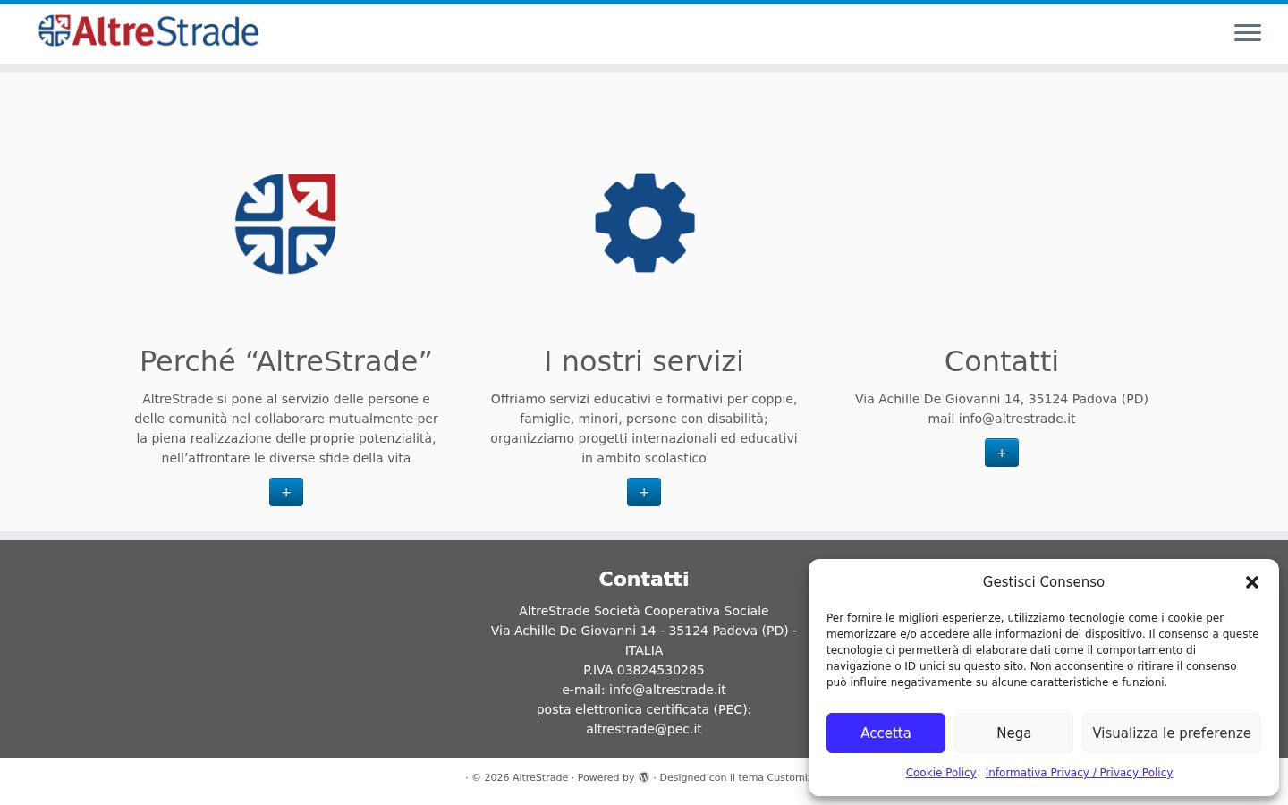 Snimka zaslona bannera za privolu prikazanog prije bilo kakve interakcije