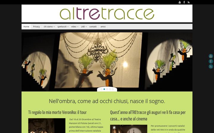 Screenshot of altretracce.it