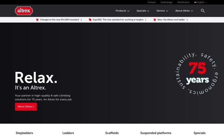 Snimka zaslona za altrex.com