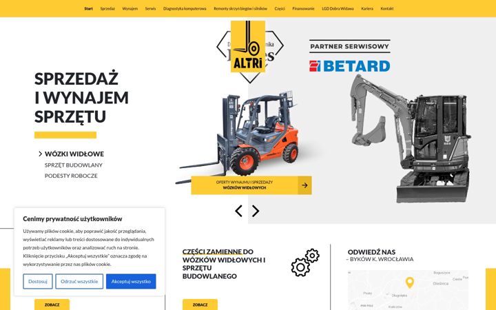 Screenshot of altri.pl