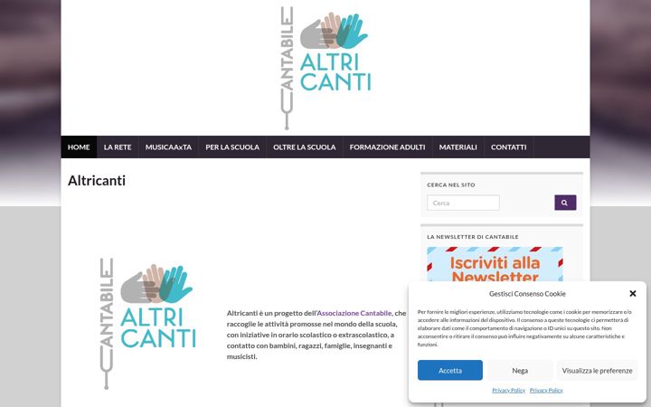 Screenshot of altricanti.it