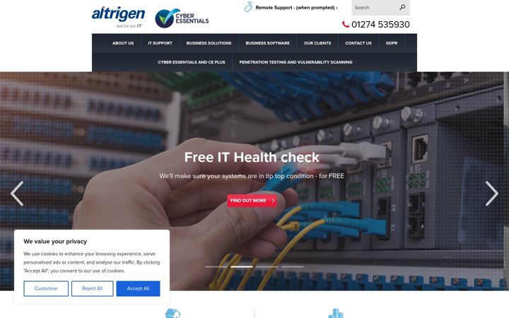 Screenshot of altrigen.com
