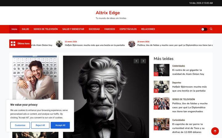Posnetek zaslona altrix-edge.co
