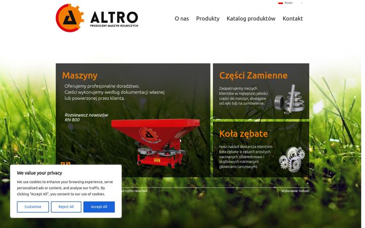 Screenshot of altro.agro.pl
