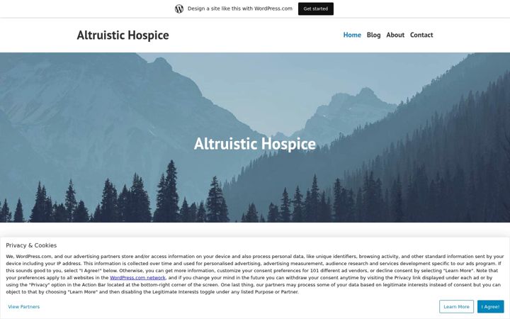 Screenshot of altruistichospice.com