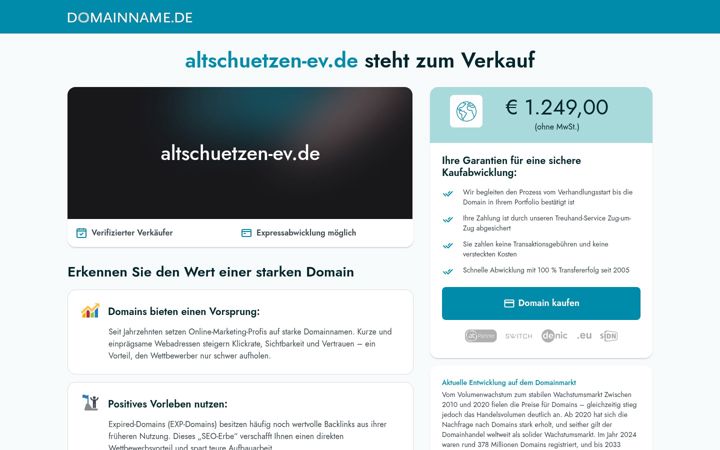 Screenshot of altschuetzen-ev.de