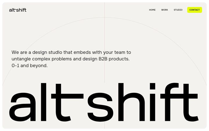 Screenshot of altshiftstudio.com