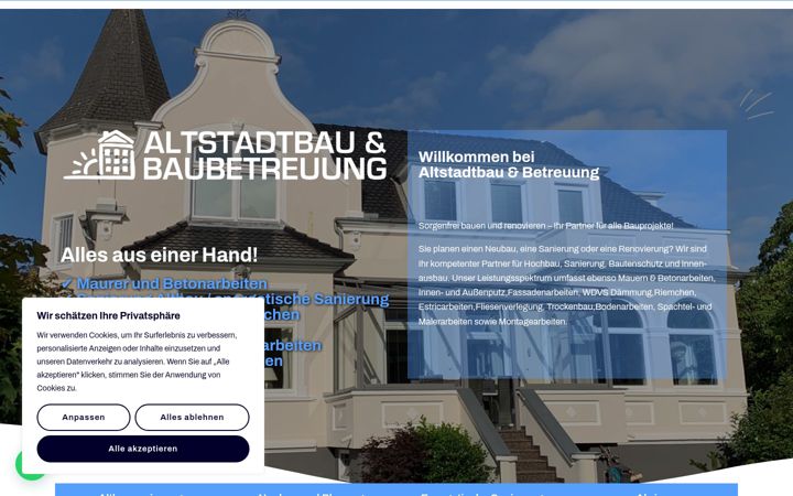 Screenshot του altstadt-bau.de