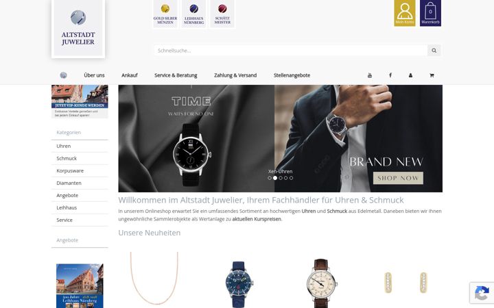 Screenshot του altstadt-juwelier-shop.de