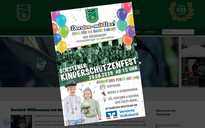 Екранна снимка на altstadt-schuetzen.de
