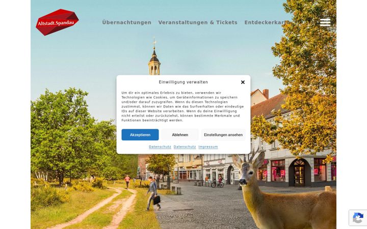 Screenshot of altstadt-spandau.de