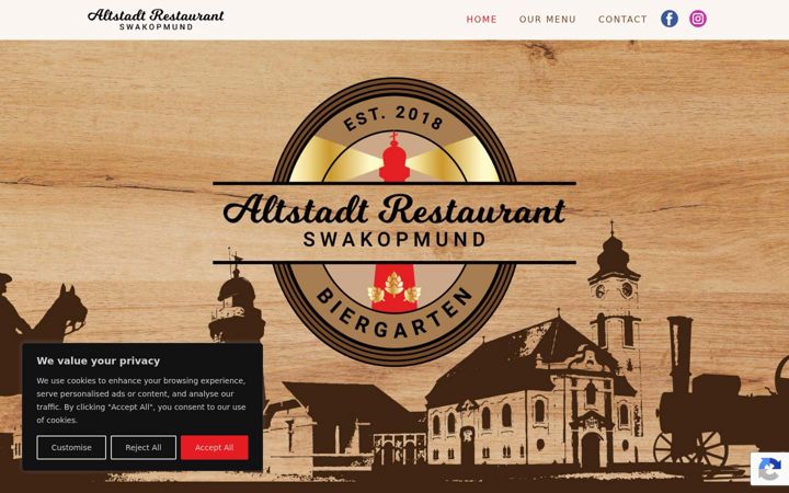 Screenshot of altstadt-swakopmund.com