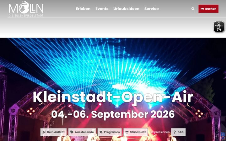 Screenshot of altstadtfest-moelln.de