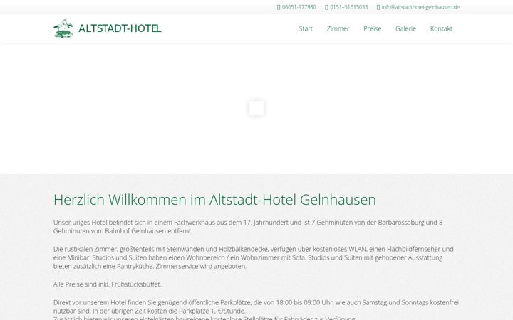 Screenshot of altstadthotel-gelnhausen.de