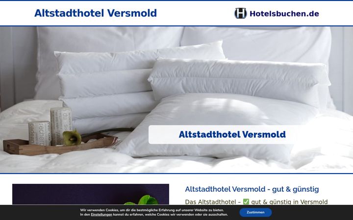 Screenshot of altstadthotel-versmold.de