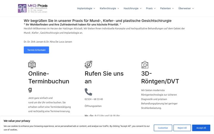 Screenshot of altstadtklinik.de