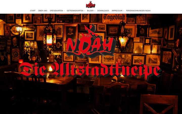 Posnetek zaslona altstadtkneipe-noah.de