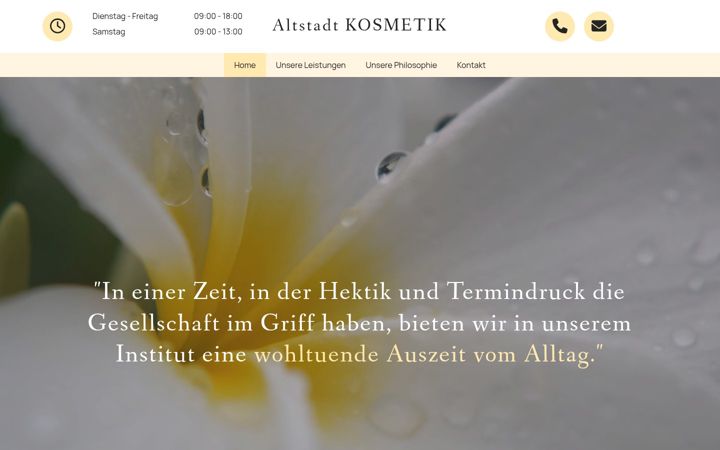 Screenshot of altstadtkosmetikwz.de