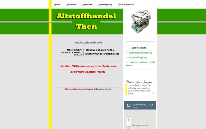 Screenshot of altstoffhandel-then.de