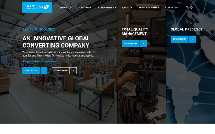 Screenshot of alttechnologies.com
