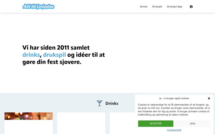 Screenshot of alttilforfesten.dk