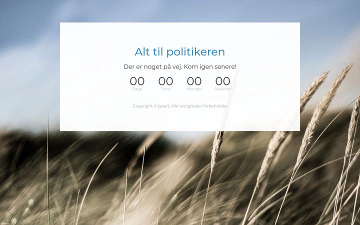 Екранна снимка на alttilpolitikeren.dk
