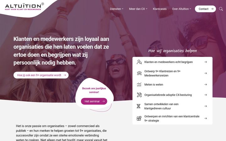 Skjámynd af altuition.nl