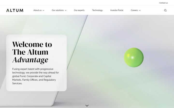 Screenshot of altumgroup.com