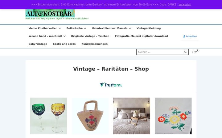Screenshot of altundkostbar.de