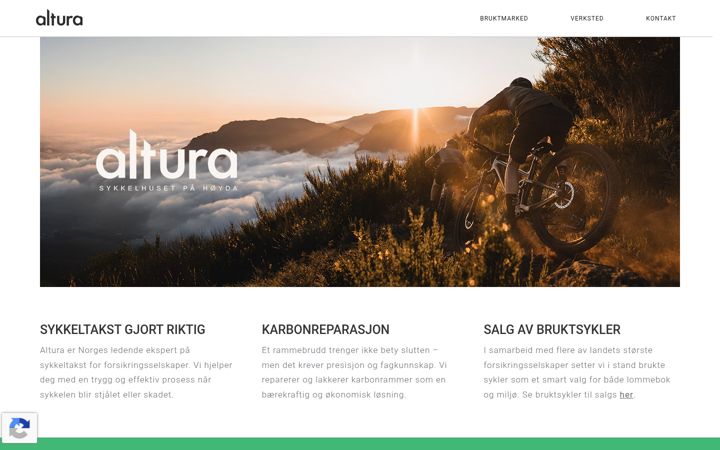 Screenshot of altura.no