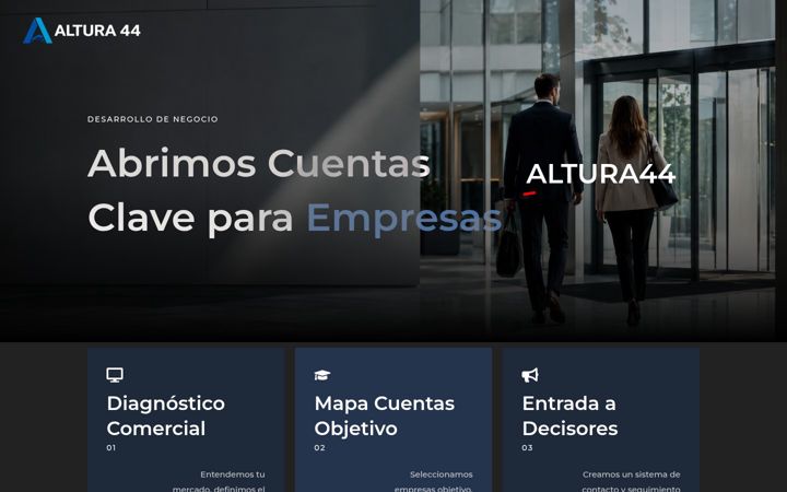 Screenshot of altura44.com