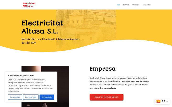 Skjámynd af altusa.net