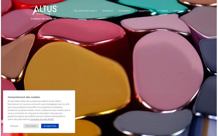 Screenshot of altuscoating.com