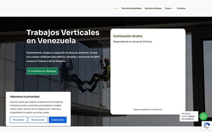 Screenshot of altustrabajoenaltura.com