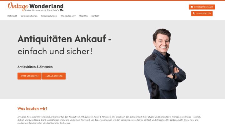 Screenshot of altwarenheroes.at